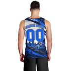 Personalised Adelaide Strikers Cricket Fan Pride Men Tank Top Dynamic Cricket Graphic Art With Adelaide City Skyline