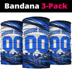 Personalised Adelaide Strikers Cricket Fan Pride Neck Gaiter Dynamic Cricket Graphic Art With Adelaide City Skyline