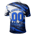 Personalised Adelaide Strikers Cricket Fan Pride Polo Shirt Dynamic Cricket Graphic Art With Adelaide City Skyline