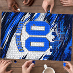 Personalised Adelaide Strikers Cricket Fan Pride Puzzle Dynamic Cricket Graphic Art With Adelaide City Skyline