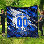 Personalised Adelaide Strikers Cricket Fan Pride Quilt Dynamic Cricket Graphic Art With Adelaide City Skyline