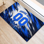 Personalised Adelaide Strikers Cricket Fan Pride Rubber Doormat Dynamic Cricket Graphic Art With Adelaide City Skyline