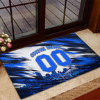 Personalised Adelaide Strikers Cricket Fan Pride Rubber Doormat Dynamic Cricket Graphic Art With Adelaide City Skyline