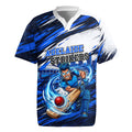 Personalised Adelaide Strikers Cricket Fan Pride Rugby Jersey Dynamic Cricket Graphic Art With Adelaide City Skyline