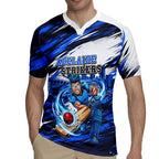 Personalised Adelaide Strikers Cricket Fan Pride Rugby Jersey Dynamic Cricket Graphic Art With Adelaide City Skyline
