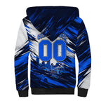 Personalised Adelaide Strikers Cricket Fan Pride Sherpa Hoodie Dynamic Cricket Graphic Art With Adelaide City Skyline