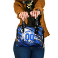 Personalised Adelaide Strikers Cricket Fan Pride Shoulder Handbag Dynamic Cricket Graphic Art With Adelaide City Skyline