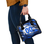 Personalised Adelaide Strikers Cricket Fan Pride Shoulder Handbag Dynamic Cricket Graphic Art With Adelaide City Skyline