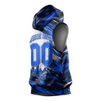 Personalised Adelaide Strikers Cricket Fan Pride Sleeveless Hoodie Dynamic Cricket Graphic Art With Adelaide City Skyline