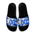 Personalised Adelaide Strikers Cricket Fan Pride Slide Sandals Dynamic Cricket Graphic Art With Adelaide City Skyline