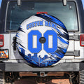 Personalised Adelaide Strikers Cricket Fan Pride Spare Tire Cover Dynamic Cricket Graphic Art With Adelaide City Skyline