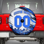 Personalised Adelaide Strikers Cricket Fan Pride Spare Tire Cover Dynamic Cricket Graphic Art With Adelaide City Skyline