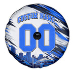 Personalised Adelaide Strikers Cricket Fan Pride Spare Tire Cover Dynamic Cricket Graphic Art With Adelaide City Skyline