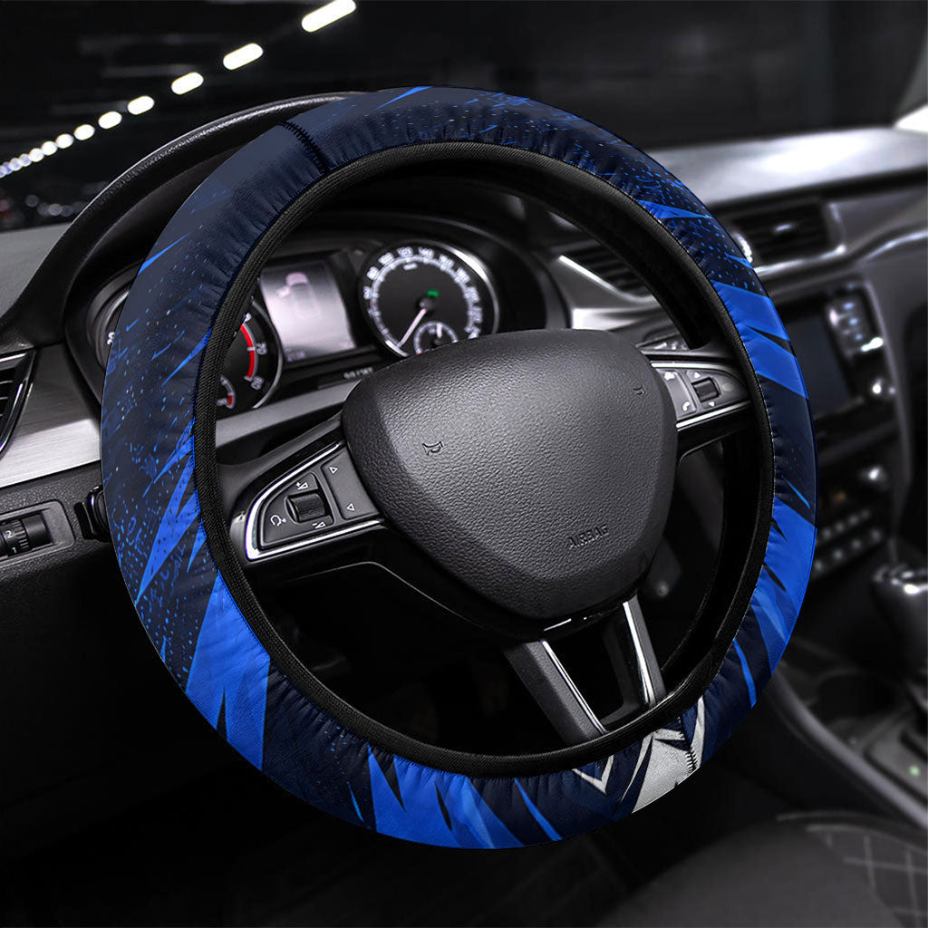 Adelaide Strikers Cricket Fan Pride Steering Wheel Cover Dynamic Cricket Graphic Art With Adelaide City Skyline