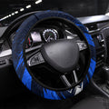 Adelaide Strikers Cricket Fan Pride Steering Wheel Cover Dynamic Cricket Graphic Art With Adelaide City Skyline