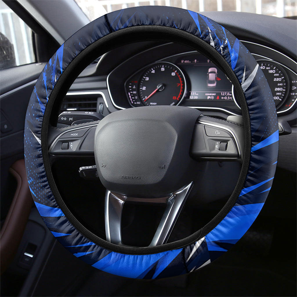 Adelaide Strikers Cricket Fan Pride Steering Wheel Cover Dynamic Cricket Graphic Art With Adelaide City Skyline