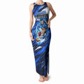 Personalised Adelaide Strikers Cricket Fan Pride Tank Maxi Dress Dynamic Cricket Graphic Art With Adelaide City Skyline