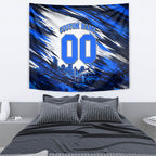 Personalised Adelaide Strikers Cricket Fan Pride Tapestry Dynamic Cricket Graphic Art With Adelaide City Skyline