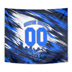 Personalised Adelaide Strikers Cricket Fan Pride Tapestry Dynamic Cricket Graphic Art With Adelaide City Skyline