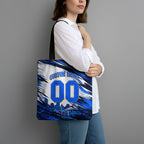 Personalised Adelaide Strikers Cricket Fan Pride Tote Bag Dynamic Cricket Graphic Art With Adelaide City Skyline