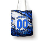 Personalised Adelaide Strikers Cricket Fan Pride Tote Bag Dynamic Cricket Graphic Art With Adelaide City Skyline