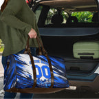 Personalised Adelaide Strikers Cricket Fan Pride Travel Bag Dynamic Cricket Graphic Art With Adelaide City Skyline