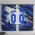 Personalised Adelaide Strikers Cricket Fan Pride Window Curtain Dynamic Cricket Graphic Art With Adelaide City Skyline