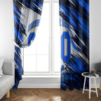 Personalised Adelaide Strikers Cricket Fan Pride Window Curtain Dynamic Cricket Graphic Art With Adelaide City Skyline