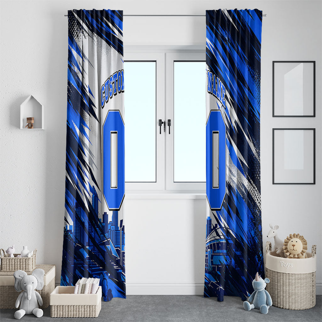 Personalised Adelaide Strikers Cricket Fan Pride Window Curtain Dynamic Cricket Graphic Art With Adelaide City Skyline