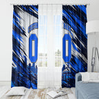 Personalised Adelaide Strikers Cricket Fan Pride Window Curtain Dynamic Cricket Graphic Art With Adelaide City Skyline