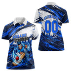 Personalised Adelaide Strikers Cricket Fan Pride Women Polo Shirt Dynamic Cricket Graphic Art With Adelaide City Skyline