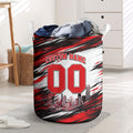 Personalised Melbourne Renegades Cricket Fan Pride Laundry Basket Dynamic Cricket Graphic Art With Melbourne City Skyline