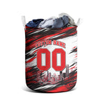 Personalised Melbourne Renegades Cricket Fan Pride Laundry Basket Dynamic Cricket Graphic Art With Melbourne City Skyline