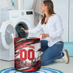 Personalised Melbourne Renegades Cricket Fan Pride Laundry Basket Dynamic Cricket Graphic Art With Melbourne City Skyline
