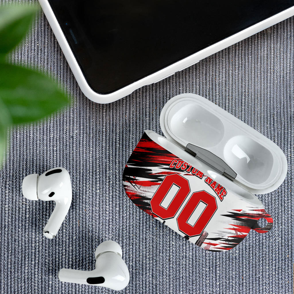 Personalised Melbourne Renegades Cricket Fan Pride AirPods Case Dynamic Cricket Graphic Art With Melbourne City Skyline
