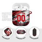 Personalised Melbourne Renegades Cricket Fan Pride AirPods Case Dynamic Cricket Graphic Art With Melbourne City Skyline