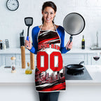 Personalised Melbourne Renegades Cricket Fan Pride Apron Dynamic Cricket Graphic Art With Melbourne City Skyline