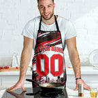 Personalised Melbourne Renegades Cricket Fan Pride Apron Dynamic Cricket Graphic Art With Melbourne City Skyline