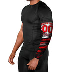 Personalised Melbourne Renegades Cricket Fan Pride Arm Sleeves Dynamic Cricket Graphic Art With Melbourne City Skyline