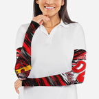 Personalised Melbourne Renegades Cricket Fan Pride Arm Sleeves Dynamic Cricket Graphic Art With Melbourne City Skyline
