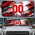Personalised Melbourne Renegades Cricket Fan Pride Auto Sun Shade Dynamic Cricket Graphic Art With Melbourne City Skyline