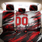Personalised Melbourne Renegades Cricket Fan Pride Back Car Seat Cover Dynamic Cricket Graphic Art With Melbourne City Skyline