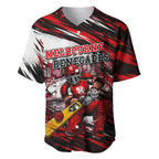 Personalised Melbourne Renegades Cricket Fan Pride Baseball Jersey Dynamic Cricket Graphic Art With Melbourne City Skyline
