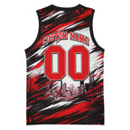 Personalised Melbourne Renegades Cricket Fan Pride Basketball Jersey Dynamic Cricket Graphic Art With Melbourne City Skyline