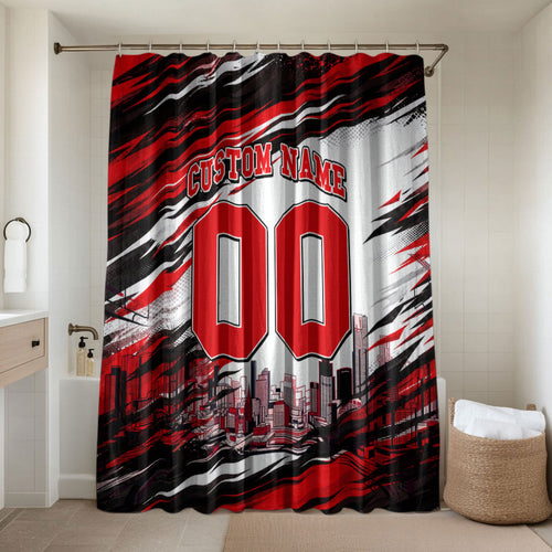 Personalised Melbourne Renegades Cricket Fan Pride Bathroom Set Dynamic Cricket Graphic Art With Melbourne City Skyline