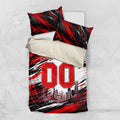 Personalised Melbourne Renegades Cricket Fan Pride Bedding Set Dynamic Cricket Graphic Art With Melbourne City Skyline