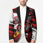Personalised Melbourne Renegades Cricket Fan Pride Blazer Dynamic Cricket Graphic Art With Melbourne City Skyline