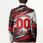 Personalised Melbourne Renegades Cricket Fan Pride Blazer Dynamic Cricket Graphic Art With Melbourne City Skyline