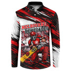 Personalised Melbourne Renegades Cricket Fan Pride Button Sweatshirt Dynamic Cricket Graphic Art With Melbourne City Skyline