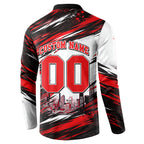 Personalised Melbourne Renegades Cricket Fan Pride Button Sweatshirt Dynamic Cricket Graphic Art With Melbourne City Skyline